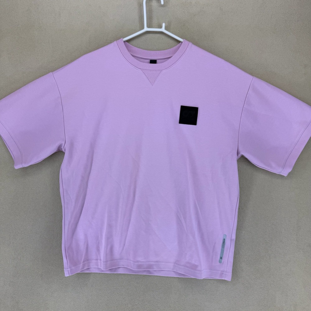 AlphaTauri Men's Pink Crewneck Short Sleeve T-Shirt Size L‎ Logo Detail
